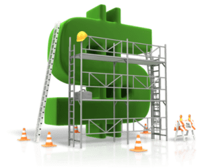 building money scaffolding